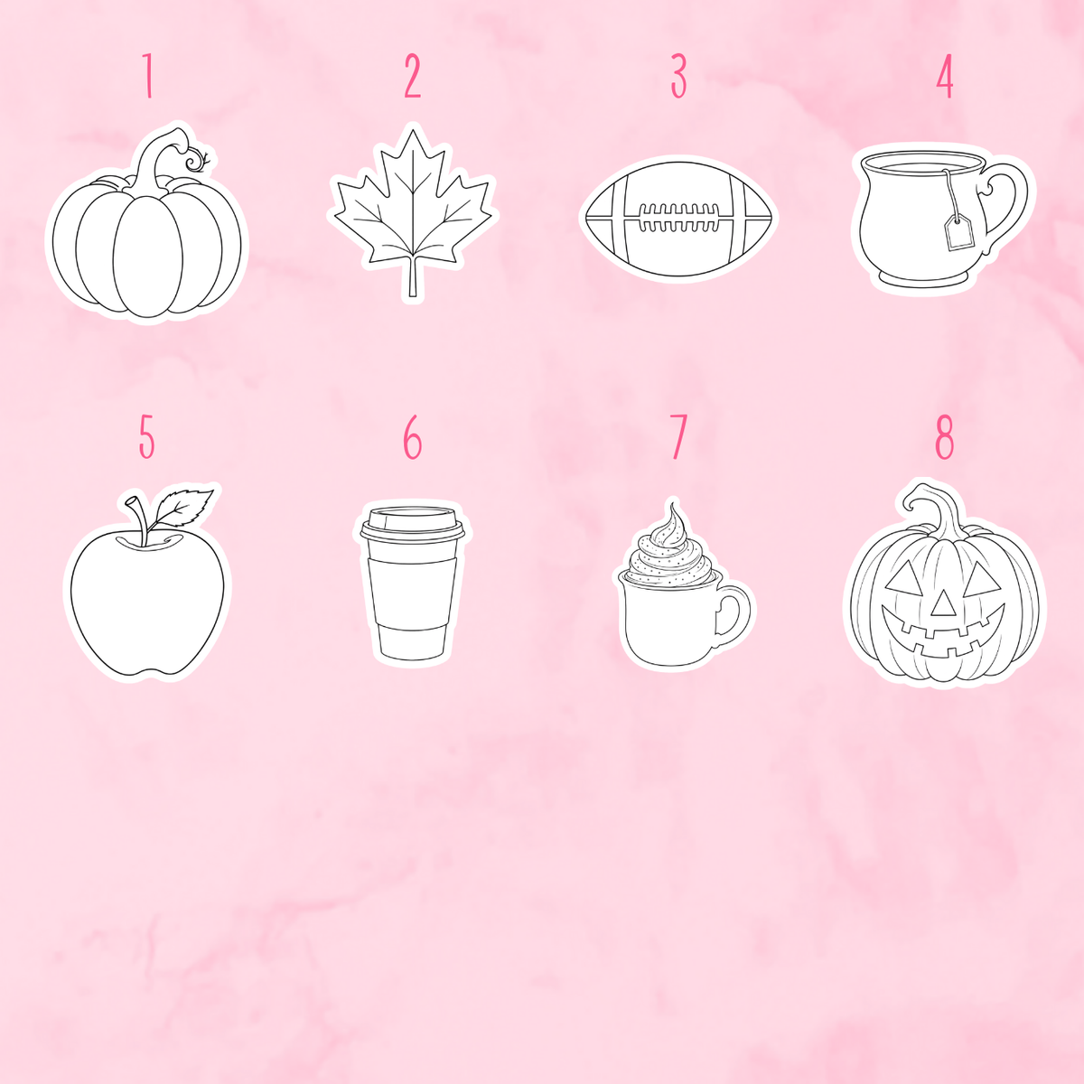 Tis the Season Fall Color Me Decorative Magnets