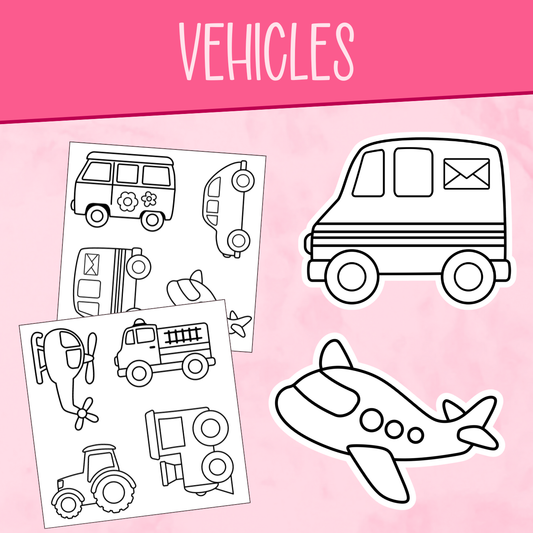 Vehicle Color Me Stickers