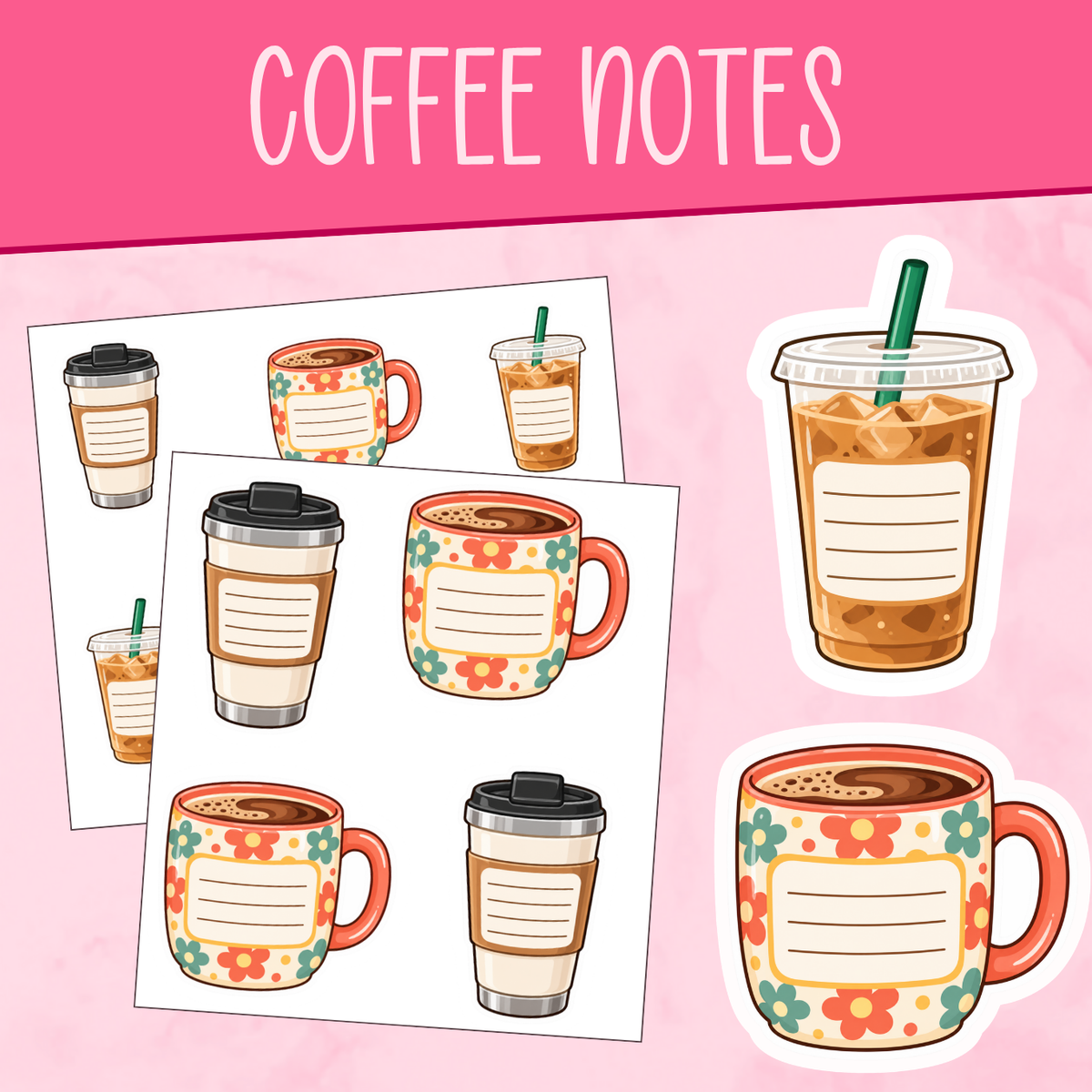 Coffee Notes Stickers