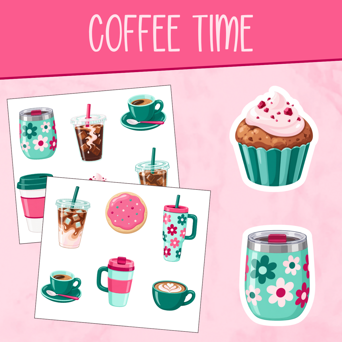 Coffee Time Stickers