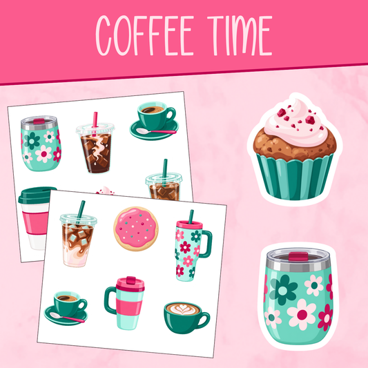 Coffee Time Stickers