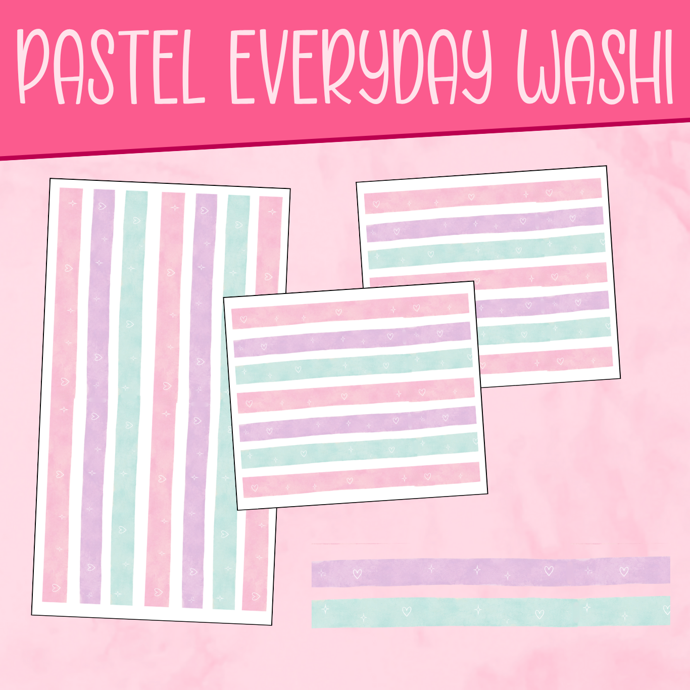 Pastel Everyday Washi Stickers