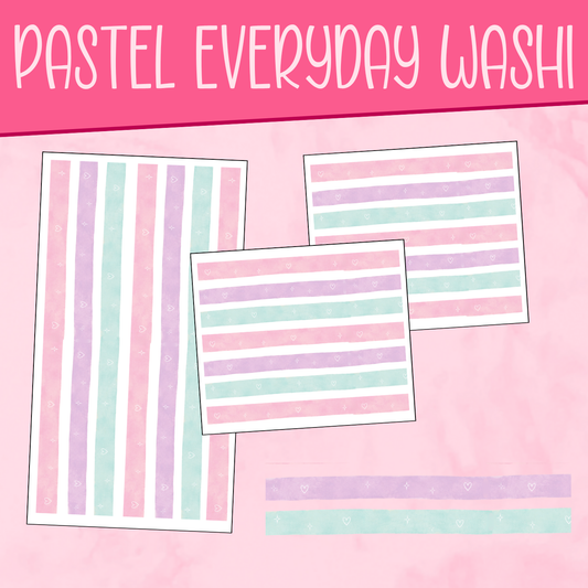 Pastel Everyday Washi Stickers